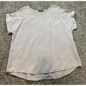 Lungo L’Arno Italy 100% Linen Light Pink Tunic Top 2X Oversized Lagenlook